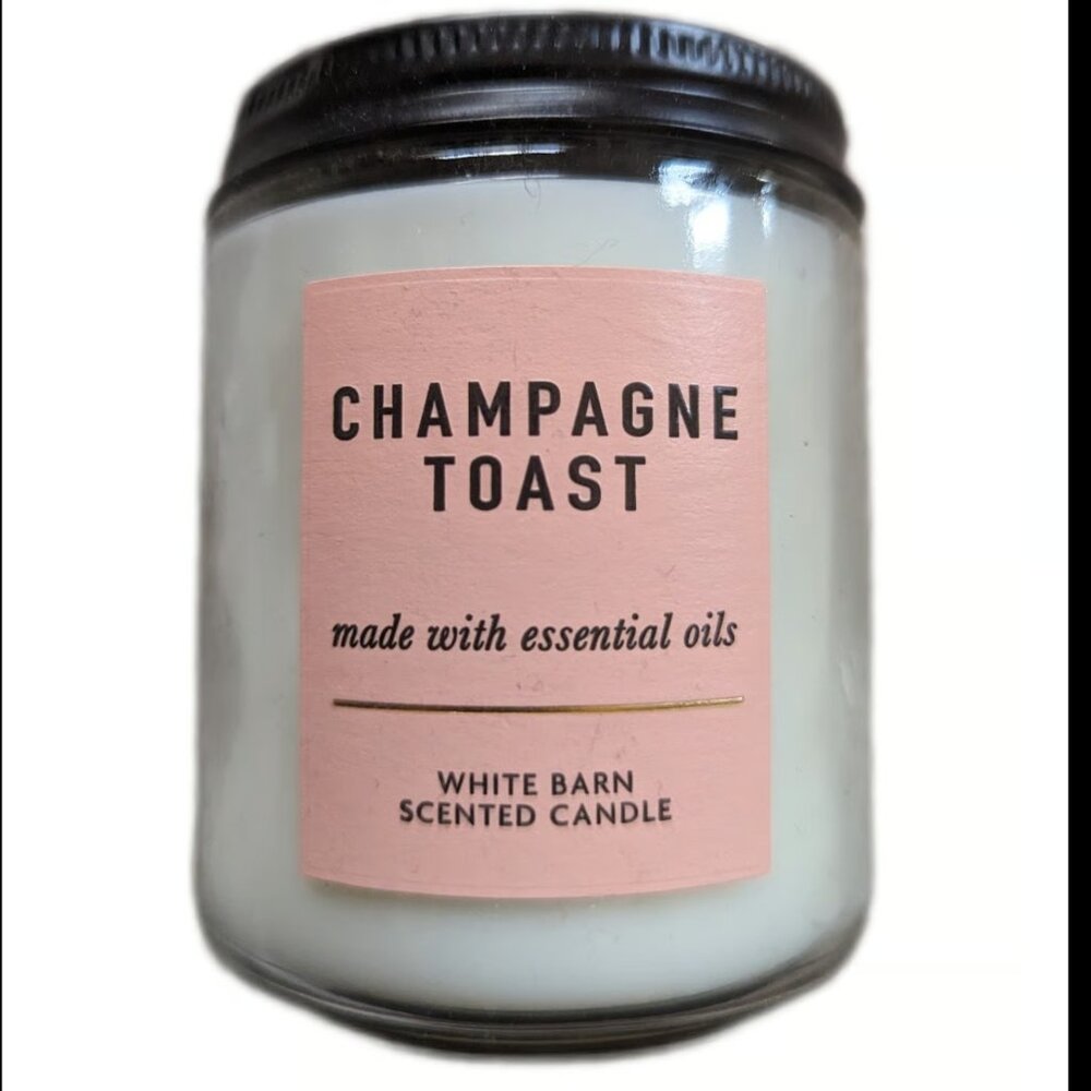 White Barn CHAMPAGNE TOAST Single Wick Candle